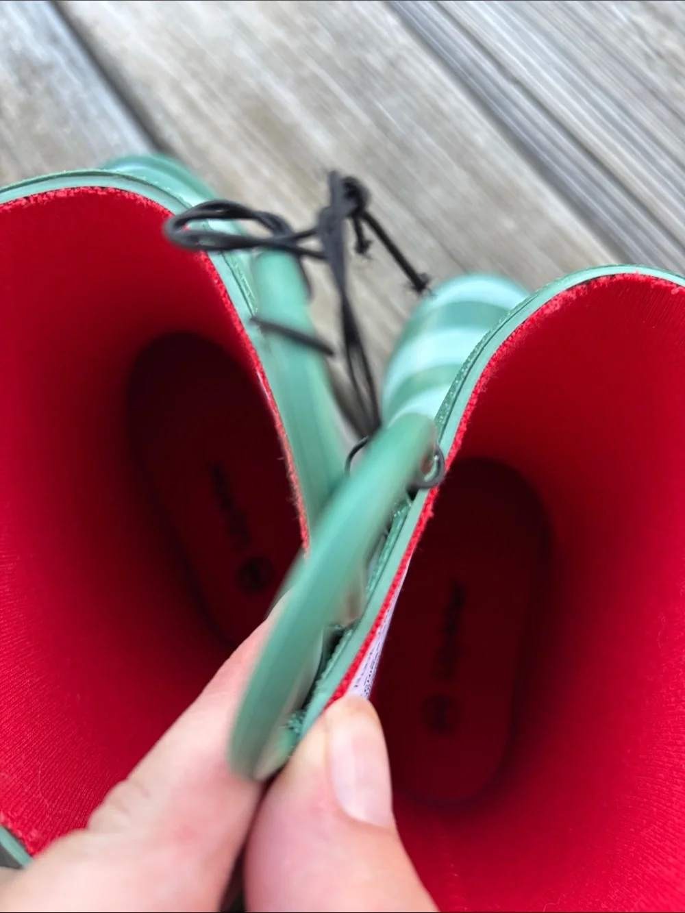 Lily & Dan Kids Rain Boots with Frog Accent